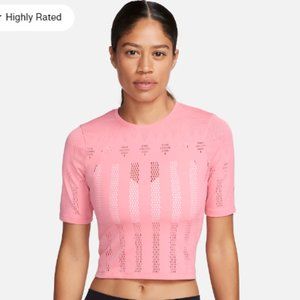Nike Yoga Dri-FIT ADV Luxe Women's Short-Sleeve Crop Top (L) (NWT)